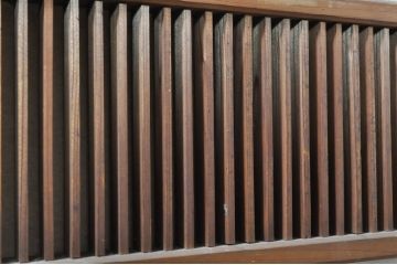 アンティーク建具　障子入り　落ち着いた和モダンな空間づくりにおすすめの格子欄間2枚セット(明かり取り、明り取り)(R-073469)