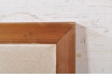 アンティーク建具　障子入り　落ち着いた和モダンな空間づくりにおすすめの格子欄間2枚セット(明かり取り、明り取り)(R-073469)