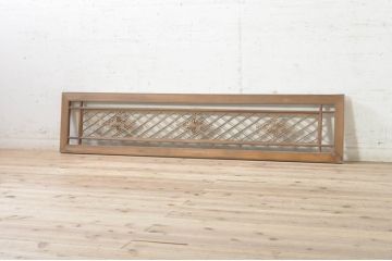 アンティーク建具　和モダンな空間を演出する組子欄間1枚(明り取り、明かり取り)(R-073470)