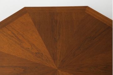 中古　美品　DREXEL HERITAGE(ドレクセルヘリテイジ) ESPERANTO(エスペラント)　おしゃれな八角形天板のダイニングテーブル(4人掛け、4P、オクタゴンテーブル、食卓)(R-073471)