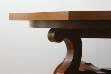 中古　美品　DREXEL HERITAGE(ドレクセルヘリテイジ) ESPERANTO(エスペラント)　おしゃれな八角形天板のダイニングテーブル(4人掛け、4P、オクタゴンテーブル、食卓)(R-073471)