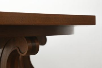 中古　美品　DREXEL HERITAGE(ドレクセルヘリテイジ) ESPERANTO(エスペラント)　おしゃれな八角形天板のダイニングテーブル(4人掛け、4P、オクタゴンテーブル、食卓)(R-073471)