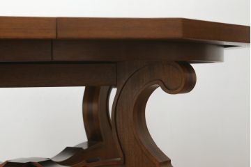 中古　美品　DREXEL HERITAGE(ドレクセルヘリテイジ) ESPERANTO(エスペラント)　おしゃれな八角形天板のダイニングテーブル(4人掛け、4P、オクタゴンテーブル、食卓)(R-073471)