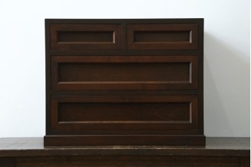 中古　松本民芸家具　#523型小抽斗　高山デザイン　上品な佇まいが魅力の小引き出し　(R-073472)