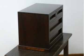 中古　松本民芸家具　#523型小抽斗　高山デザイン　上品な佇まいが魅力の小引き出し　(R-073472)