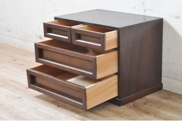 中古　松本民芸家具　#523型小抽斗　高山デザイン　上品な佇まいが魅力の小引き出し(チェスト、卓上収納、小物収納)(R-073472)