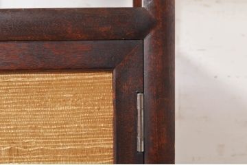 和製ビンテージ　松本民芸家具　上品な和の趣き漂うA型電話台(花台、飾り台、収納棚、戸棚、サイドテーブル、ヴィンテージ)(定価約13万円)(R-073473)