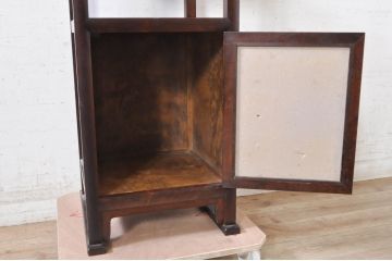 和製ビンテージ　松本民芸家具　上品な和の趣き漂うA型電話台(花台、飾り台、収納棚、戸棚、サイドテーブル、ヴィンテージ)(定価約13万円)(R-073473)