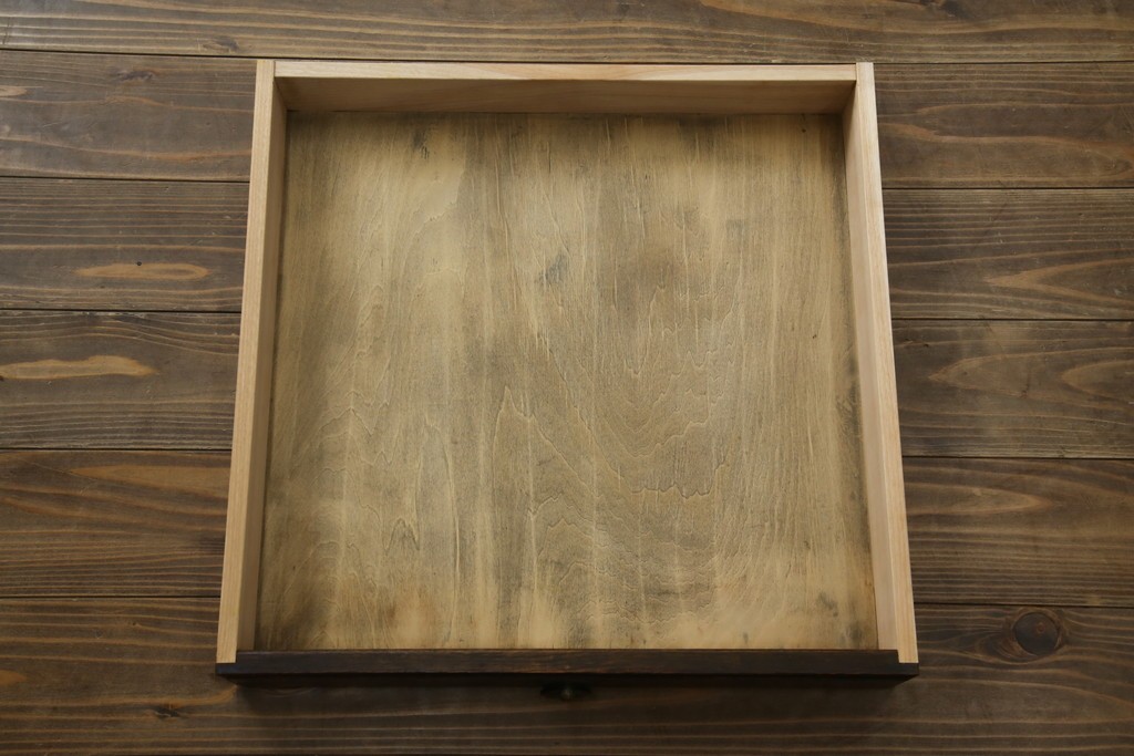 和製アンティーク　大正ロマン　趣のある佇まいが目を惹くシンプルな平机(ワークデスク、在宅用、在宅ワーク用)(R-073489)