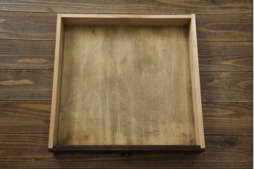 和製アンティーク　大正ロマン　趣のある佇まいが目を惹くシンプルな平机(ワークデスク、在宅用、在宅ワーク用)(R-073489)