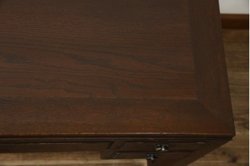 和製アンティーク　大正ロマン　趣のある佇まいが目を惹くシンプルな平机(ワークデスク、在宅用、在宅ワーク用)(R-073489)
