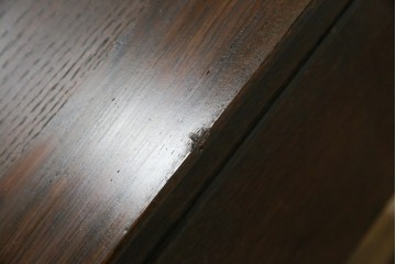 和製アンティーク　大正ロマン　趣のある佇まいが目を惹くシンプルな平机(ワークデスク、在宅用、在宅ワーク用)(R-073489)