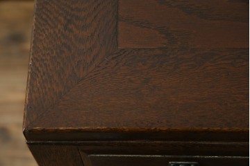 和製アンティーク　大正ロマン　趣のある佇まいが目を惹くシンプルな平机(ワークデスク、在宅用、在宅ワーク用)(R-073489)