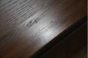 和製アンティーク　大正ロマン　趣のある佇まいが目を惹くシンプルな平机(ワークデスク、在宅用、在宅ワーク用)(R-073489)