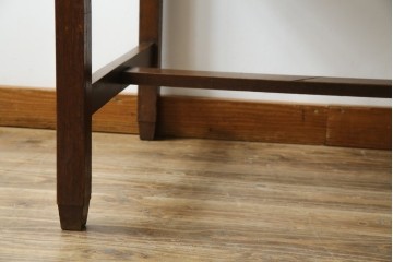 和製アンティーク　大正ロマン　趣のある佇まいが目を惹くシンプルな平机(ワークデスク、在宅用、在宅ワーク用)(R-073489)