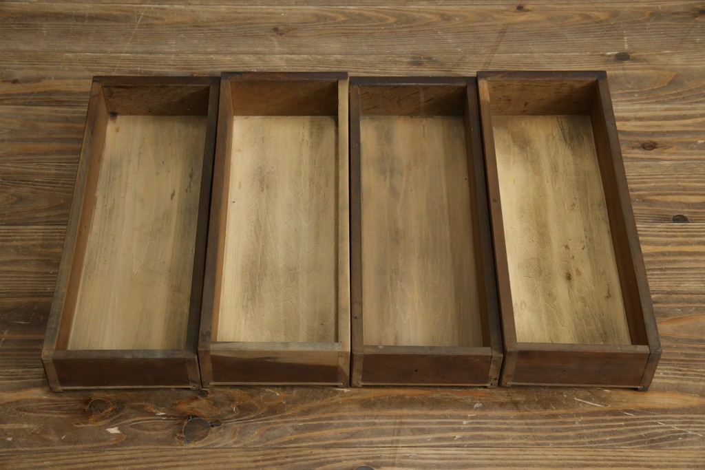 和製アンティーク　大正ロマン　趣のある佇まいが目を惹くシンプルな平机(ワークデスク、在宅用、在宅ワーク用)(R-073489)