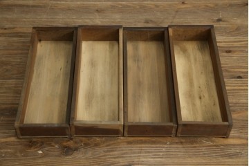 和製アンティーク　大正ロマン　趣のある佇まいが目を惹くシンプルな平机(ワークデスク、在宅用、在宅ワーク用)(R-073489)