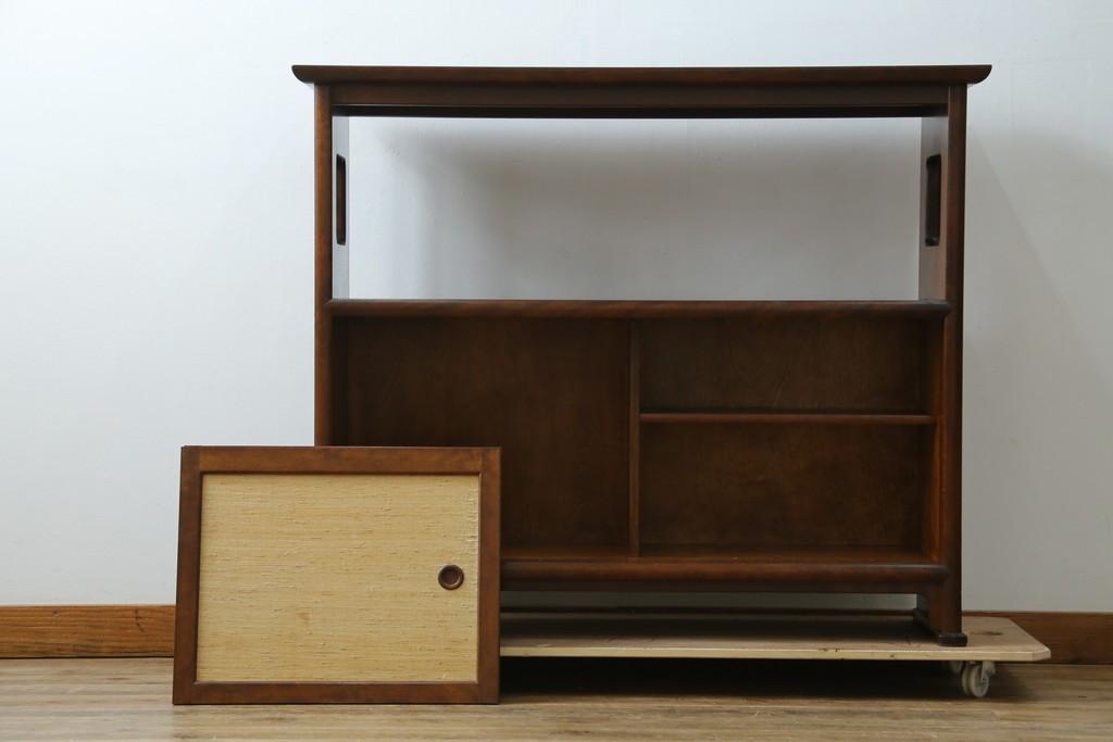 中古　松本民芸家具　#221型　上質な和の空間を演出するくず布茶タンス　定価約37万4千円　(R-073490)