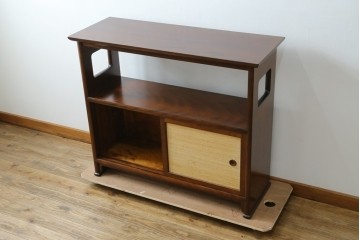 中古　松本民芸家具　#221型　上質な和の空間を演出するくず布茶タンス　定価約37万4千円　(R-073490)
