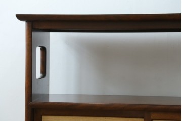 中古　松本民芸家具　#221型　上質な和の空間を演出するくず布茶タンス　定価約37万4千円　(R-073490)