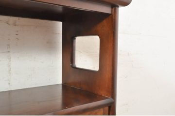 中古　松本民芸家具　#221型　上質な和の空間を演出するくず布茶タンス(飾り棚、茶棚、収納棚、戸棚)(定価約37万4千円)(R-073490)