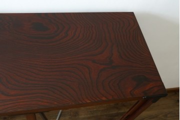 中古　岩谷堂箪笥　菊幸　力強い杢目が魅力的な茶棚　定価約65万円　(R-073491)