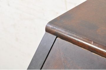 中古　松本民芸家具　H型　ボールフットが特徴的なライティングビューロー(簿記机、ワークデスク、在宅ワーク、在宅用デスク、サイドチェスト)(定価約42万円)(R-073492)