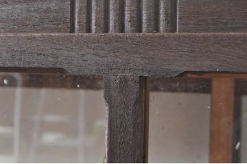 和製アンティーク　大正ロマン　ノスタルジックな雰囲気が魅力のガラスケース(Gケース、ショーケース、ディスプレイケース、コレクションケース、飾り棚、陳列棚、店舗什器)(R-073493)