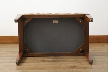 中古　DREXEL HERITAGE(ドレクセルヘリテイジ)　直線的なフォルムが美しいオットマン(スツール)(R-073496)