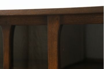 中古　美品!!　ナラ材　モダンな雰囲気が魅力的な水屋箪笥サイドボード(食器棚、収納棚、戸棚、サイドキャビネット)(R-073503)