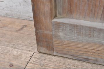 アンティーク建具　どこか懐かしい雰囲気を感じるガラス扉1枚(ドア、ガラス戸)(R-073504)