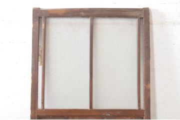 アンティーク建具　どこか懐かしい雰囲気を感じるガラス扉1枚(ドア、ガラス戸)(R-073504)