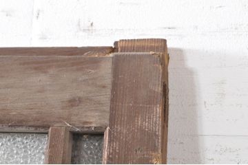 アンティーク建具　どこか懐かしい雰囲気を感じるガラス扉1枚(ドア、ガラス戸)(R-073504)