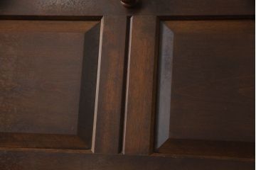中古　美品!!　松本民芸家具　T型　シックで上品な佇まいが魅力のライティングビューロー(ワークデスク、簿記机、在宅用、在宅ワーク用、収納棚、戸棚)(R-073527)