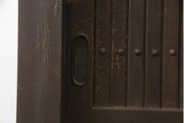 和製アンティーク　長い歳月を重ねた味わいが魅力の三尺水屋箪笥(重ね箪笥、食器棚、収納棚、重ね戸棚、時代箪笥、茶箪笥、キャビネット)(R-073528)