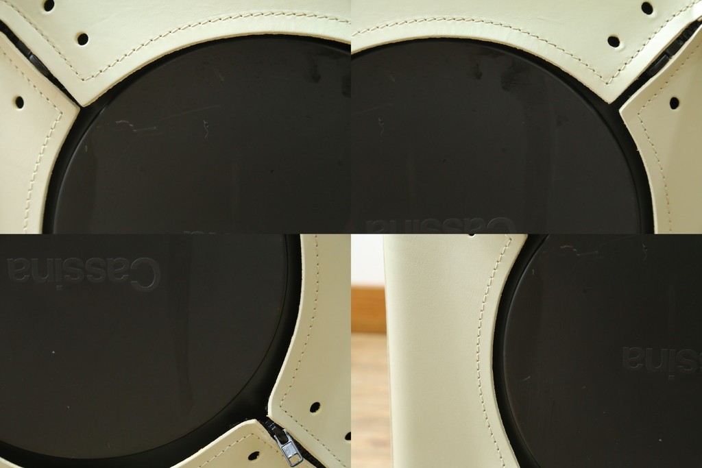 中古　Cassina(カッシーナ)　412　CAB(キャブ)　MARIO BELLINI(マリオベリーニ)　本革(レザー)　シンプルモダンな空間づくりに活躍するアームレスチェア　定価約23万7千円　(R-073556)