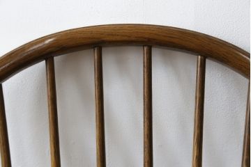 【★K様ご決済用】中古　柏木工　ゆったりとした座り心地が魅力的なウィンザーチェア(ウインザーチェア、かしわ木工、KASHIWA、ダイニングチェア、板座チェア、椅子、イス)(R-073559)