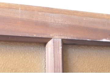 ビンテージ建具　どこか懐かしい雰囲気漂うガラス戸4枚セット(引き戸、ヴィンテージ)(R-073565)