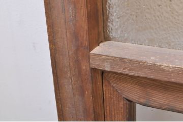 ビンテージ建具　どこか懐かしい雰囲気漂うガラス戸4枚セット(引き戸、ヴィンテージ)(R-073565)
