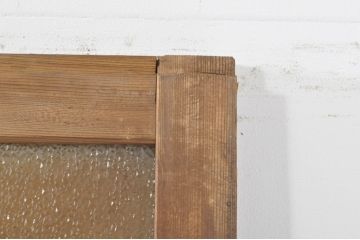 ビンテージ建具　どこか懐かしい雰囲気漂うガラス戸4枚セット(引き戸、ヴィンテージ)(R-073565)