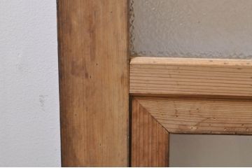 ビンテージ建具　どこか懐かしい雰囲気漂うガラス戸4枚セット(引き戸、ヴィンテージ)(R-073565)