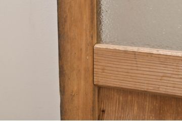 ビンテージ建具　どこか懐かしい雰囲気漂うガラス戸4枚セット(引き戸、ヴィンテージ)(R-073565)
