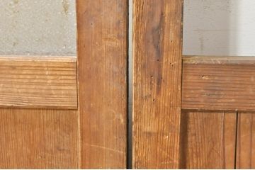 ビンテージ建具　どこか懐かしい雰囲気漂うガラス戸4枚セット(引き戸、ヴィンテージ)(R-073565)