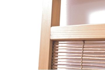 ビンテージ建具　涼しげな和の空間を演出する幅狭夏戸4枚セット(引き戸、簾戸、簀戸、葭戸、すど、夏障子、ヴィンテージ)(R-073566)
