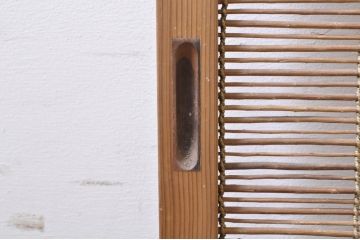 ビンテージ建具　涼しげな和の空間を演出する幅狭夏戸4枚セット(引き戸、簾戸、簀戸、葭戸、すど、夏障子、ヴィンテージ)(R-073566)