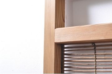 ビンテージ建具　涼しげな和の空間を演出する幅狭夏戸4枚セット(引き戸、簾戸、簀戸、葭戸、すど、夏障子、ヴィンテージ)(R-073566)