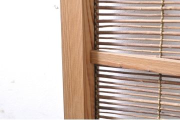 ビンテージ建具　涼しげな和の空間を演出する幅狭夏戸4枚セット(引き戸、簾戸、簀戸、葭戸、すど、夏障子、ヴィンテージ)(R-073566)