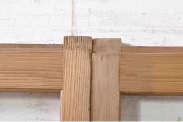 ビンテージ建具　涼しげな和の空間を演出する幅狭夏戸2枚セット(引き戸、簾戸、簀戸、葭戸、すど、夏障子、ヴィンテージ)(R-073567)