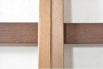 ビンテージ建具　涼しげな和の空間を演出する幅狭夏戸2枚セット(引き戸、簾戸、簀戸、葭戸、すど、夏障子、ヴィンテージ)(R-073567)