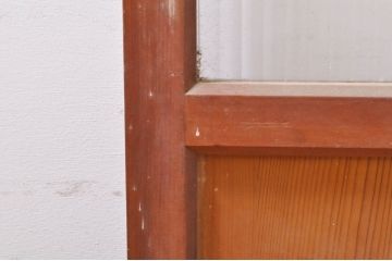アンティーク建具　ノスタルジックな雰囲気漂うガラス戸3枚セット(引き戸)(R-073568)